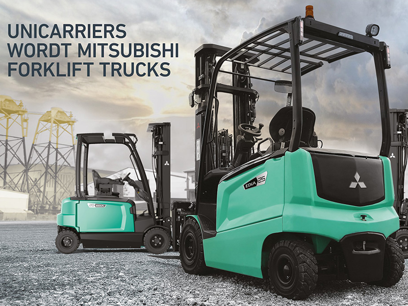 Xe nâng điện 2 tấn 4 bánh ngồi lái Mitsubishi